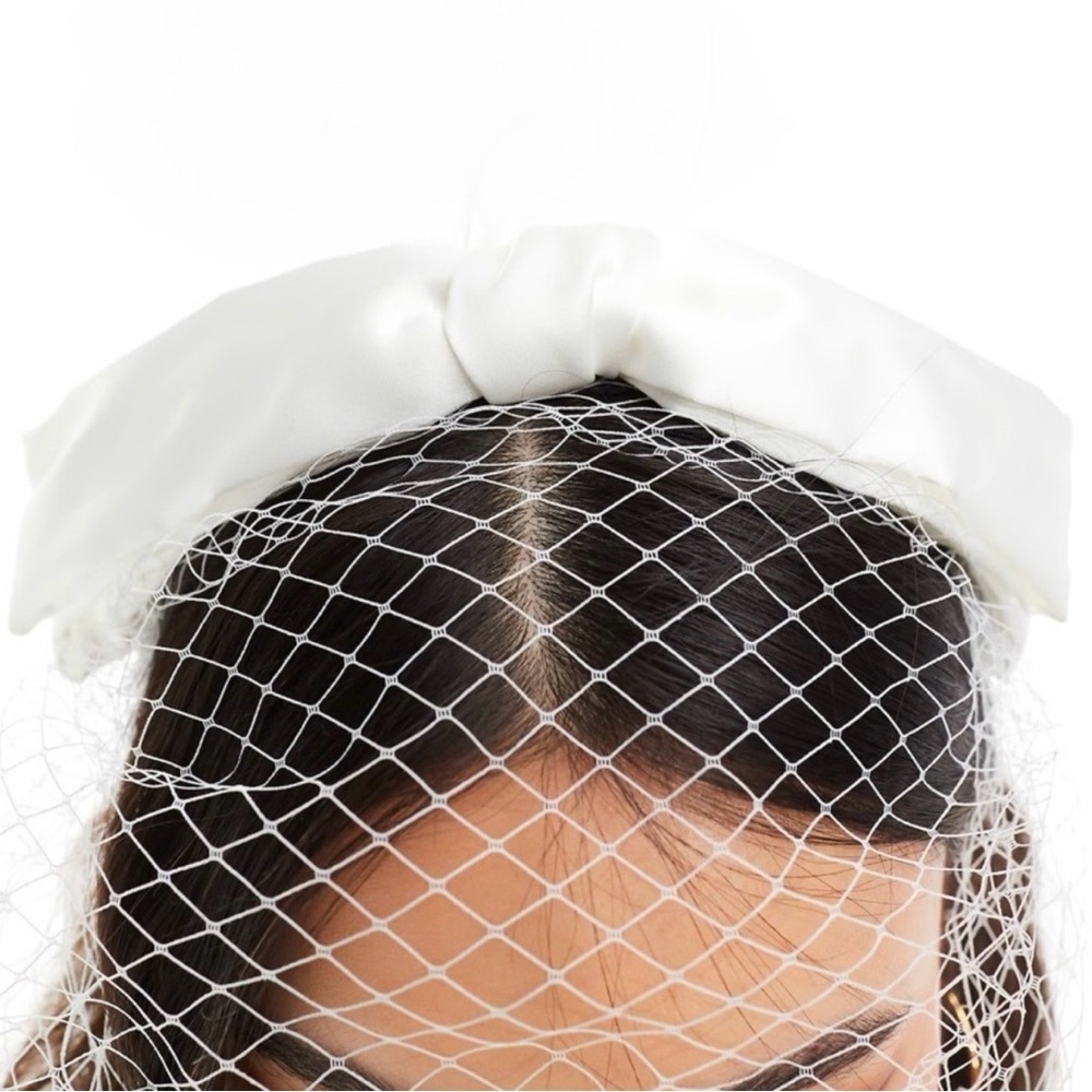 Kristin Ess Hair Bright White The Veil Headband - Picture 4 of 6